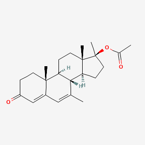 B570550 (17beta)-17-(Acetyloxy)-7,17-dimethylandrosta-4,6-dien-3-one CAS No. 37038-01-0
