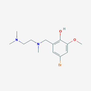 molecular formula C13H21BrN2O2 B5705504 4-bromo-2-{[[2-(dimethylamino)ethyl](methyl)amino]methyl}-6-methoxyphenol 
