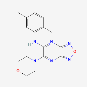 molecular formula C16H18N6O2 B5705512 N-(2,5-dimethylphenyl)-6-(4-morpholinyl)[1,2,5]oxadiazolo[3,4-b]pyrazin-5-amine 