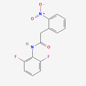 molecular formula C14H10F2N2O3 B5705520 N-(2,6-difluorophenyl)-2-(2-nitrophenyl)acetamide 
