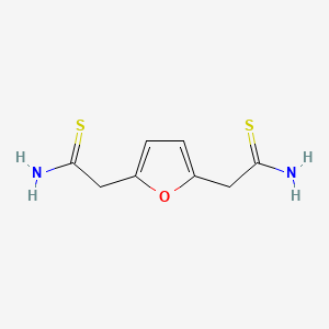 molecular formula C8H10N2OS2 B5705540 2,2'-(2,5-furandiyl)diethanethioamide 
