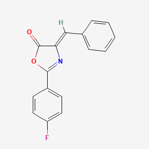 molecular formula C16H10FNO2 B5705562 4-benzylidene-2-(4-fluorophenyl)-1,3-oxazol-5(4H)-one 