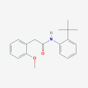 molecular formula C19H23NO2 B5705567 N-(2-tert-butylphenyl)-2-(2-methoxyphenyl)acetamide 