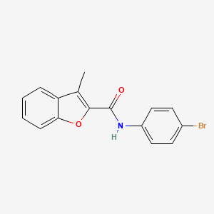 molecular formula C16H12BrNO2 B5705573 N-(4-bromophenyl)-3-methyl-1-benzofuran-2-carboxamide 