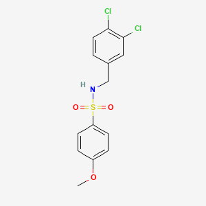molecular formula C14H13Cl2NO3S B5705586 N-(3,4-dichlorobenzyl)-4-methoxybenzenesulfonamide 