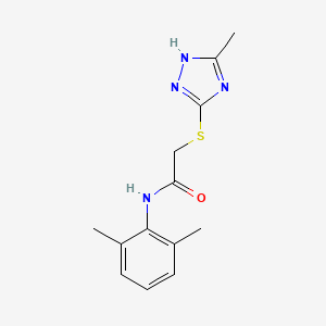 molecular formula C13H16N4OS B5705601 N-(2,6-dimethylphenyl)-2-[(5-methyl-4H-1,2,4-triazol-3-yl)thio]acetamide 