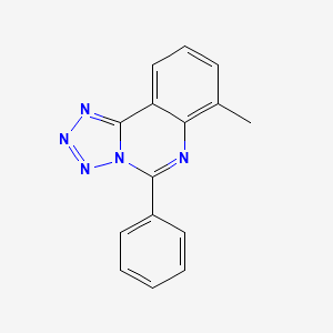molecular formula C15H11N5 B5705667 7-甲基-5-苯基四唑并[1,5-c]喹唑啉 