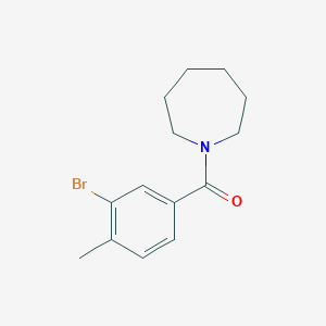 molecular formula C14H18BrNO B5705675 1-(3-bromo-4-methylbenzoyl)azepane 