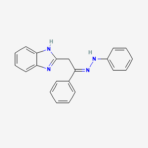 molecular formula C21H18N4 B5705683 2-(1H-benzimidazol-2-yl)-1-phenylethanone phenylhydrazone 