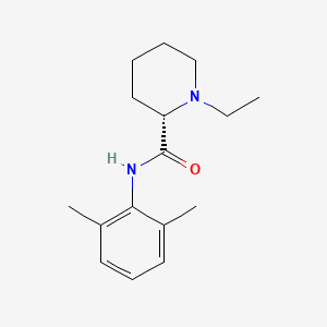 molecular formula C16H24N2O B570571 N-(2,6-二甲苯基)-1-乙基哌啶-2-甲酰胺，(S)- CAS No. 98626-59-6