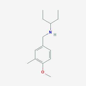 molecular formula C14H23NO B5705730 (1-ethylpropyl)(4-methoxy-3-methylbenzyl)amine 