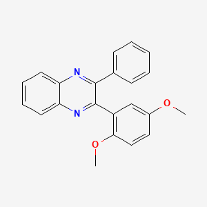 molecular formula C22H18N2O2 B5705746 2-(2,5-dimethoxyphenyl)-3-phenylquinoxaline 