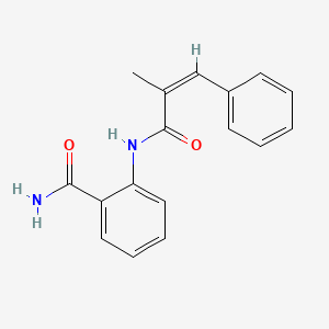 molecular formula C17H16N2O2 B5705754 2-[(2-methyl-3-phenylacryloyl)amino]benzamide 