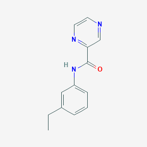 molecular formula C13H13N3O B5705764 N-(3-ethylphenyl)-2-pyrazinecarboxamide 
