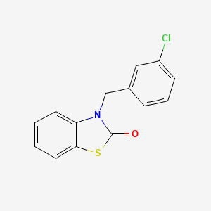 molecular formula C14H10ClNOS B5705766 3-(3-chlorobenzyl)-1,3-benzothiazol-2(3H)-one 