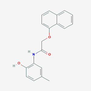 molecular formula C19H17NO3 B5705772 N-(2-hydroxy-5-methylphenyl)-2-(1-naphthyloxy)acetamide 