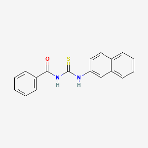 molecular formula C18H14N2OS B5705780 N-[(2-naphthylamino)carbonothioyl]benzamide CAS No. 4921-85-1