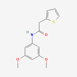 molecular formula C14H15NO3S B5705799 N-(3,5-dimethoxyphenyl)-2-(2-thienyl)acetamide 