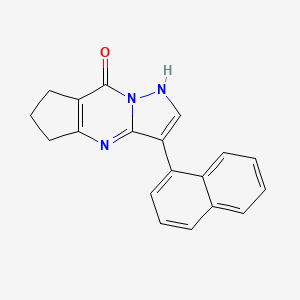 molecular formula C19H15N3O B5705824 3-(1-naphthyl)-4,5,6,7-tetrahydro-8H-cyclopenta[d]pyrazolo[1,5-a]pyrimidin-8-one 