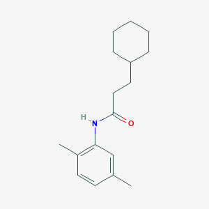 molecular formula C17H25NO B5705843 3-cyclohexyl-N-(2,5-dimethylphenyl)propanamide 