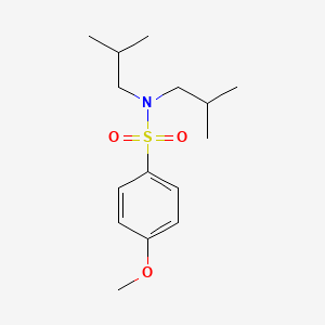 molecular formula C15H25NO3S B5705852 N,N-diisobutyl-4-methoxybenzenesulfonamide 