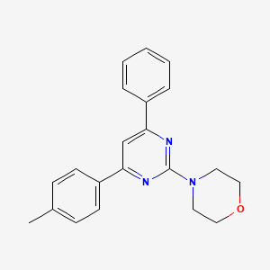 molecular formula C21H21N3O B5705858 4-[4-(4-methylphenyl)-6-phenyl-2-pyrimidinyl]morpholine 