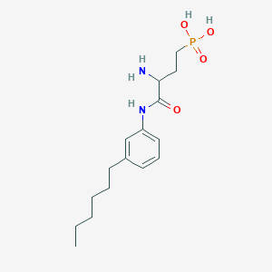 molecular formula C16H27N2O4P B570587 3-氨基-4-(3-己基苯基氨基)-4-氧代丁基膦酸 CAS No. 909725-62-8