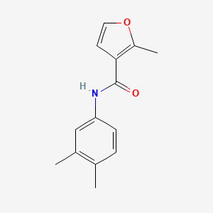 molecular formula C14H15NO2 B5705934 N-(3,4-dimethylphenyl)-2-methyl-3-furamide 
