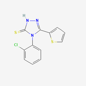molecular formula C12H8ClN3S2 B5705936 4-(2-chlorophenyl)-5-(2-thienyl)-4H-1,2,4-triazole-3-thiol 