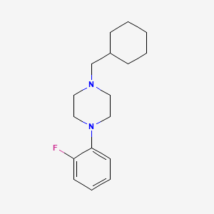 molecular formula C17H25FN2 B5705963 1-(cyclohexylmethyl)-4-(2-fluorophenyl)piperazine 