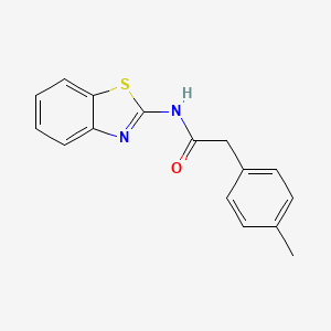 molecular formula C16H14N2OS B5706015 N-1,3-benzothiazol-2-yl-2-(4-methylphenyl)acetamide 