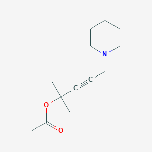 molecular formula C13H21NO2 B5706019 1,1-dimethyl-4-(1-piperidinyl)-2-butyn-1-yl acetate 