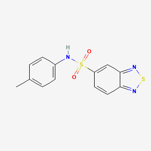 molecular formula C13H11N3O2S2 B5706035 N-(4-methylphenyl)-2,1,3-benzothiadiazole-5-sulfonamide 