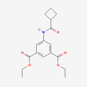 molecular formula C17H21NO5 B5706059 diethyl 5-[(cyclobutylcarbonyl)amino]isophthalate 