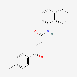 molecular formula C21H19NO2 B5706068 4-(4-methylphenyl)-N-1-naphthyl-4-oxobutanamide 