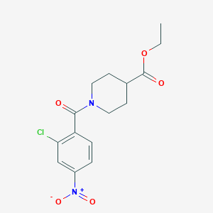 molecular formula C15H17ClN2O5 B5706074 ethyl 1-(2-chloro-4-nitrobenzoyl)-4-piperidinecarboxylate 