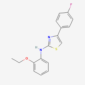 molecular formula C17H15FN2OS B5706100 N-(2-ethoxyphenyl)-4-(4-fluorophenyl)-1,3-thiazol-2-amine 