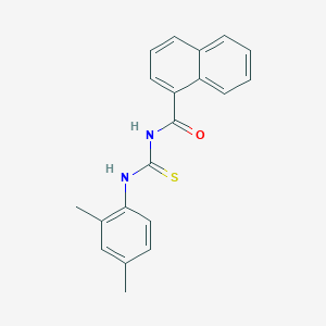 molecular formula C20H18N2OS B5706103 N-{[(2,4-dimethylphenyl)amino]carbonothioyl}-1-naphthamide 