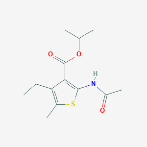 isopropyl 2-(acetylamino)-4-ethyl-5-methyl-3-thiophenecarboxylate