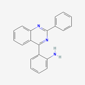 molecular formula C20H15N3 B5706146 2-(2-phenyl-4-quinazolinyl)aniline 