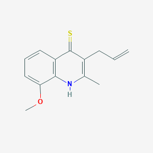 3-allyl-8-methoxy-2-methyl-4-quinolinethiol