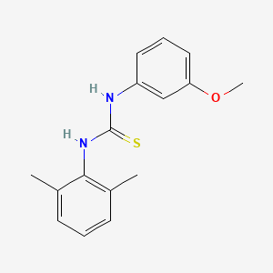 molecular formula C16H18N2OS B5706192 N-(2,6-dimethylphenyl)-N'-(3-methoxyphenyl)thiourea 
