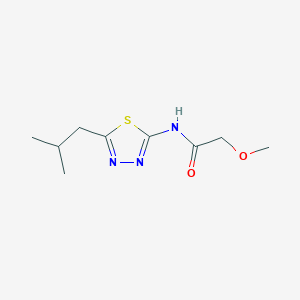 molecular formula C9H15N3O2S B5706194 N-(5-isobutyl-1,3,4-thiadiazol-2-yl)-2-methoxyacetamide 