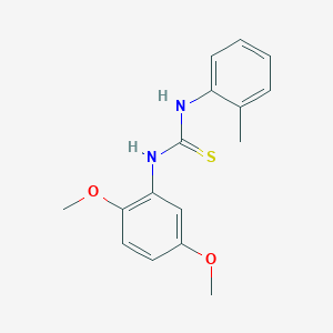 molecular formula C16H18N2O2S B5706195 N-(2,5-dimethoxyphenyl)-N'-(2-methylphenyl)thiourea 