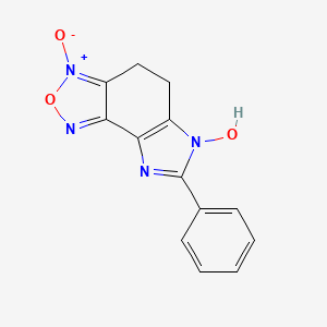 molecular formula C13H10N4O3 B5706246 7-phenyl-4,5-dihydro-6H-imidazo[4,5-e][2,1,3]benzoxadiazol-6-ol 3-oxide 