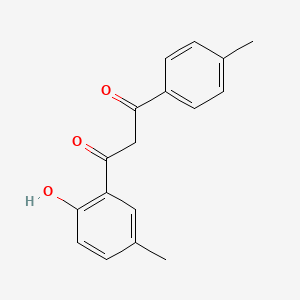 molecular formula C17H16O3 B5706255 1-(2-hydroxy-5-methylphenyl)-3-(4-methylphenyl)-1,3-propanedione CAS No. 88952-37-8