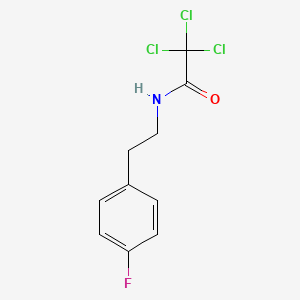 2,2,2-trichloro-N-[2-(4-fluorophenyl)ethyl]acetamide