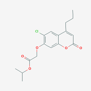 molecular formula C17H19ClO5 B5706279 isopropyl [(6-chloro-2-oxo-4-propyl-2H-chromen-7-yl)oxy]acetate 