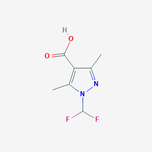 molecular formula C7H8F2N2O2 B5706308 1-(difluoromethyl)-3,5-dimethyl-1H-pyrazole-4-carboxylic acid CAS No. 512810-13-8