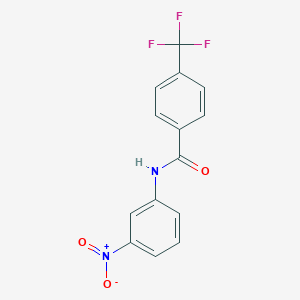 molecular formula C14H9F3N2O3 B5706317 N-(3-nitrophenyl)-4-(trifluoromethyl)benzamide 